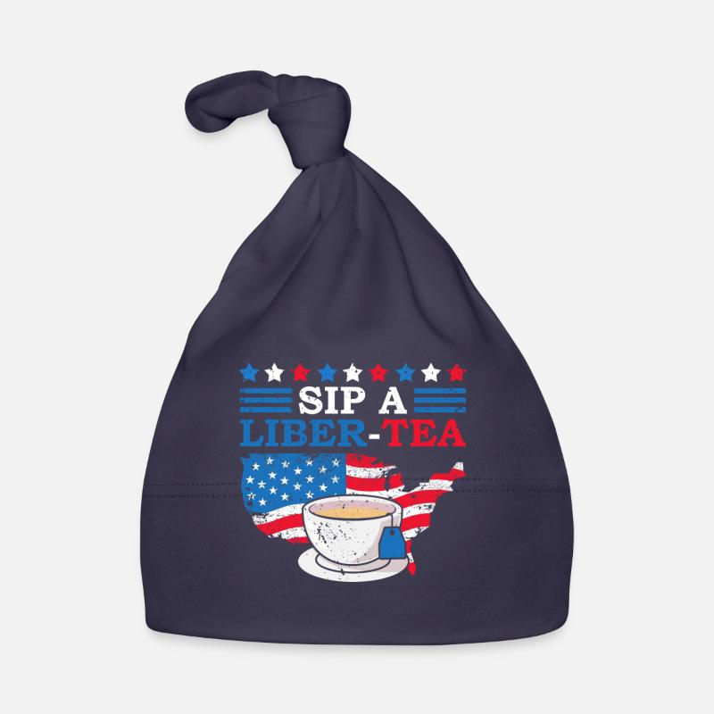 Sip A Liber-tee 4. Juli Teetrinker Independence Baby Bio-Mütze