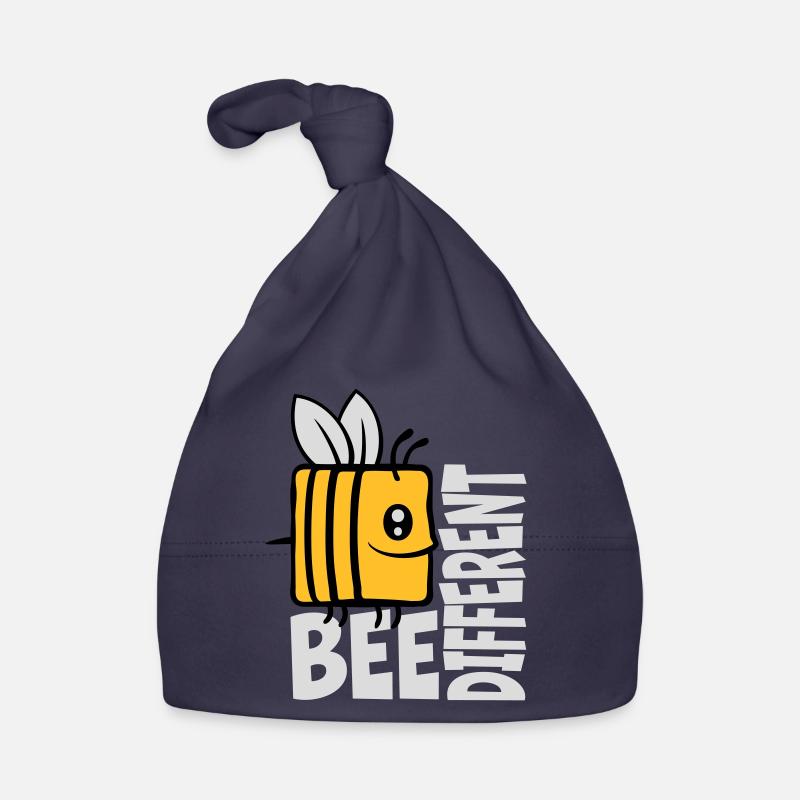 bee different Spruch Zitat Baby Bio-Mütze