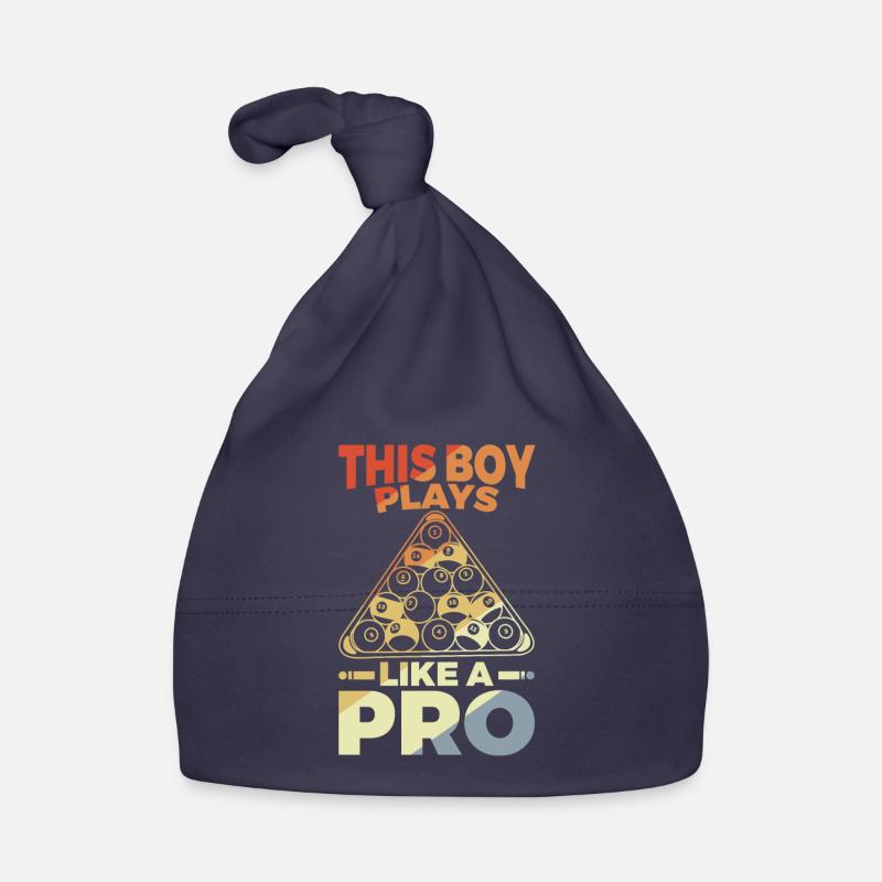 Billardspieler Junge Baby Bio-Mütze