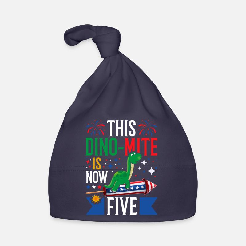 This dinomite is now five dinosaurs July 4 Organic Baby Cap