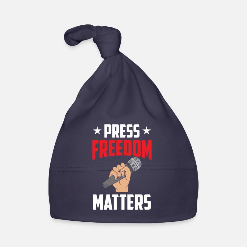 Press freedom is important Press freedom matters Organic Baby Cap