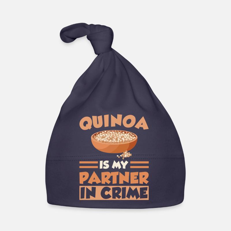 Quinoa Spruch Baby Bio-Mütze