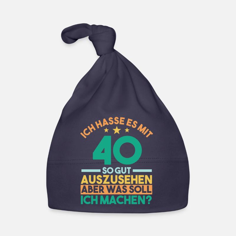 Vierzig Vierzigster 40 Jahre Geburtstag Baby Bio-Mütze