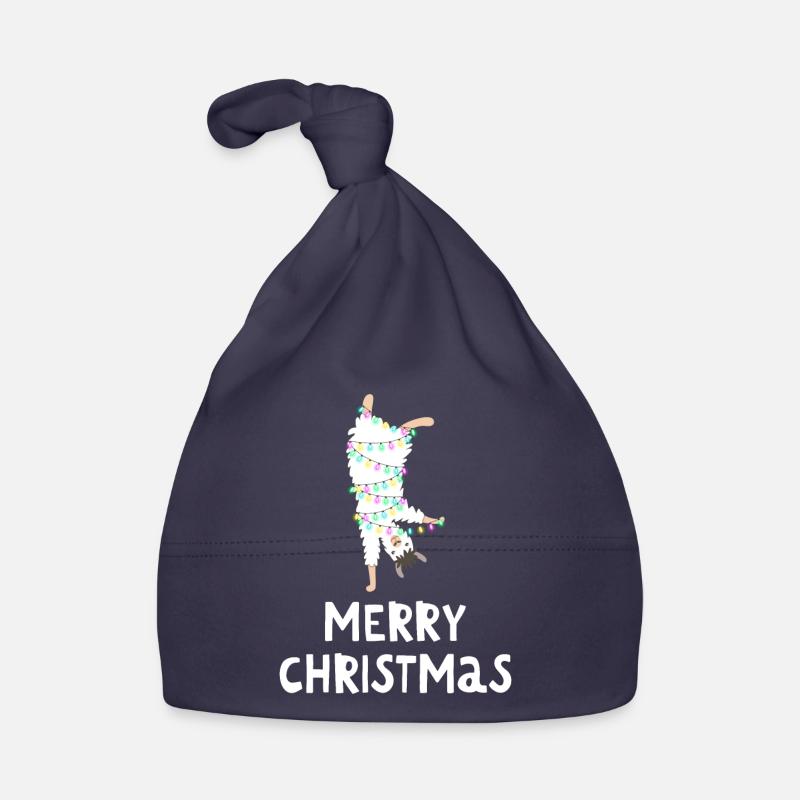 Joyeux Noël Drôle de Chemise de Noël - Bonnet bio Bébé - marine