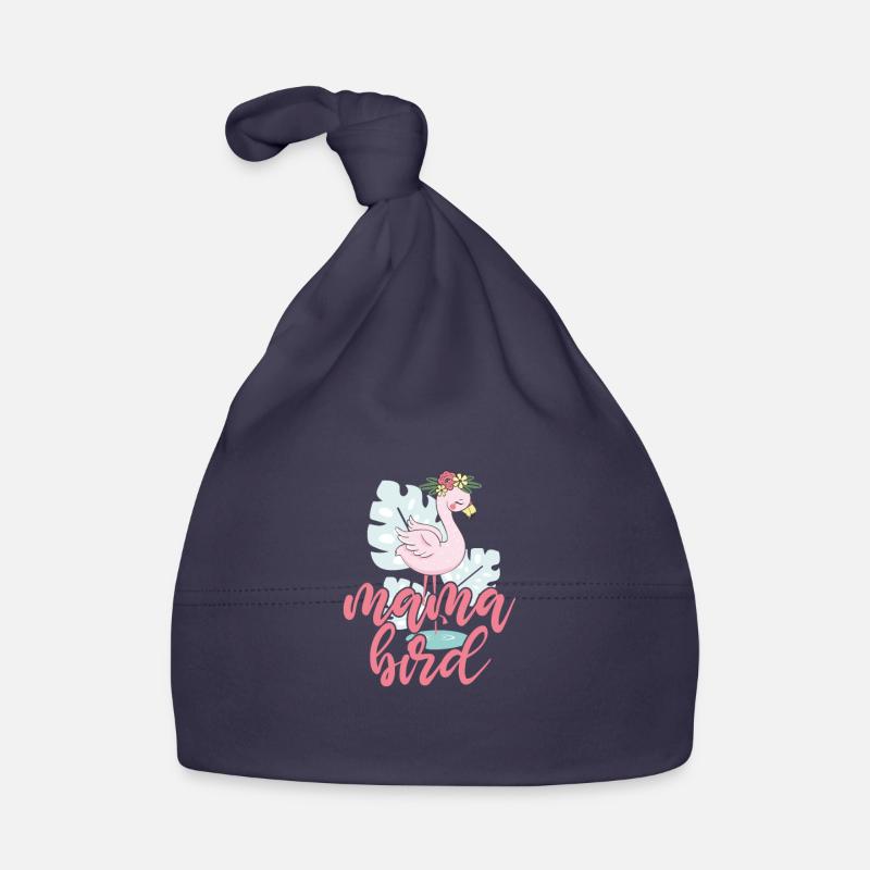 Flamingo Mutter Pink Vogel Muttertag Geschenk Baby Bio-Mütze