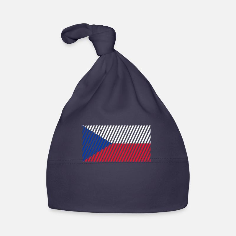 Drapeau de la République tchèque Bonnet bio Bébé