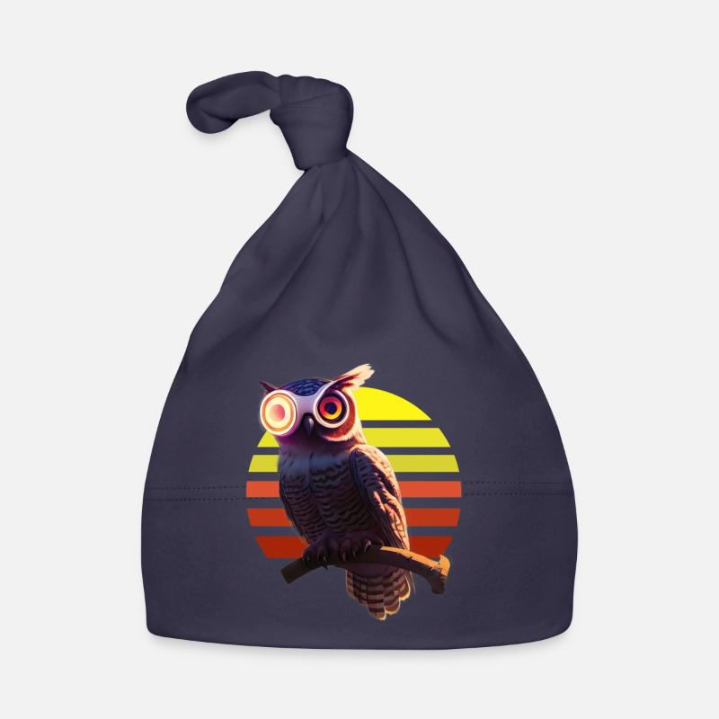 Robot Owl Hybrid Being Organic Baby Cap