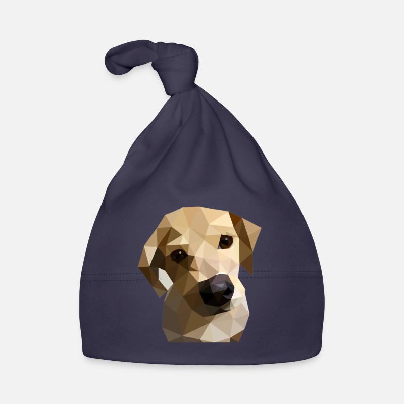 Low Poly Labrador Dog Baby Bio-Mütze