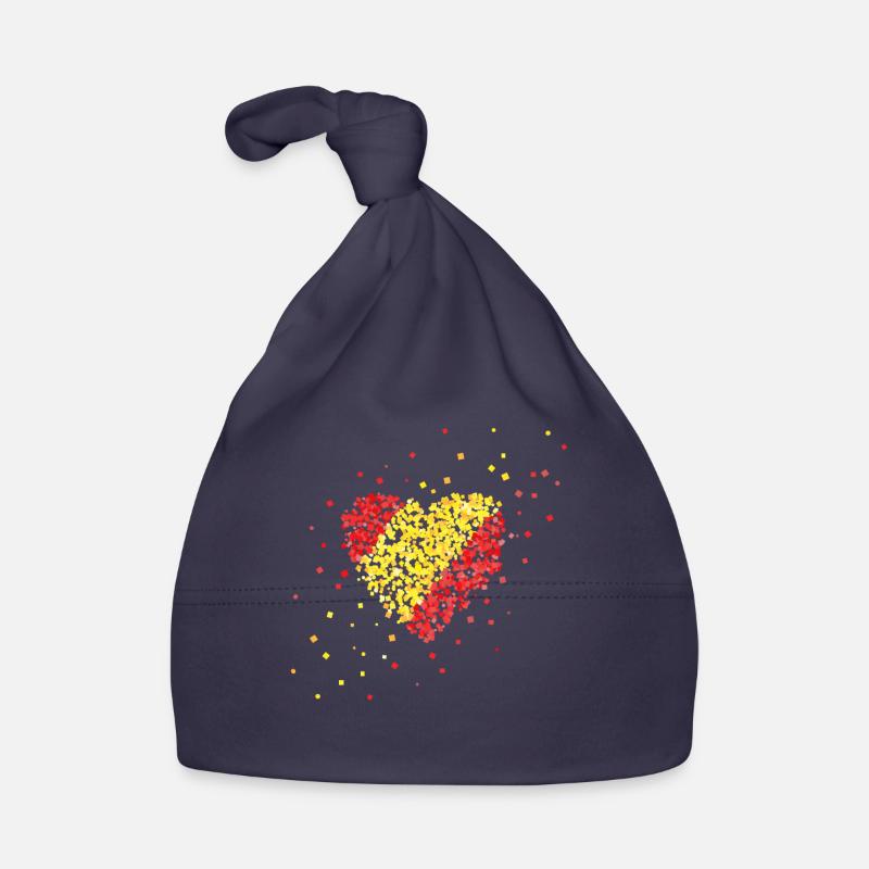 Drapeau espagnol Espagne España Drapeau espagnol - Bonnet bio Bébé - marine