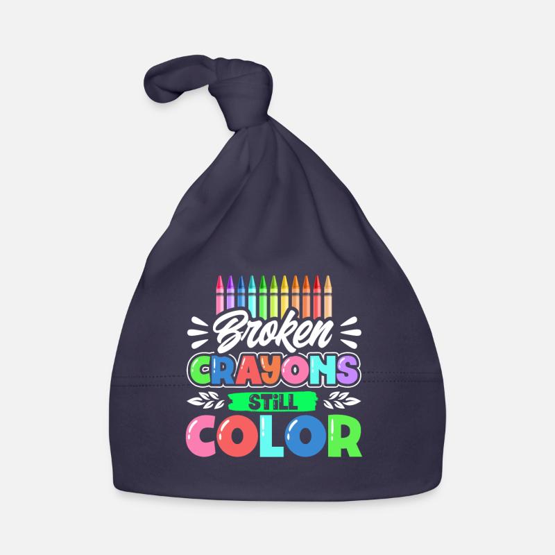 Broken Crayons Still Color Baby Bio-Mütze