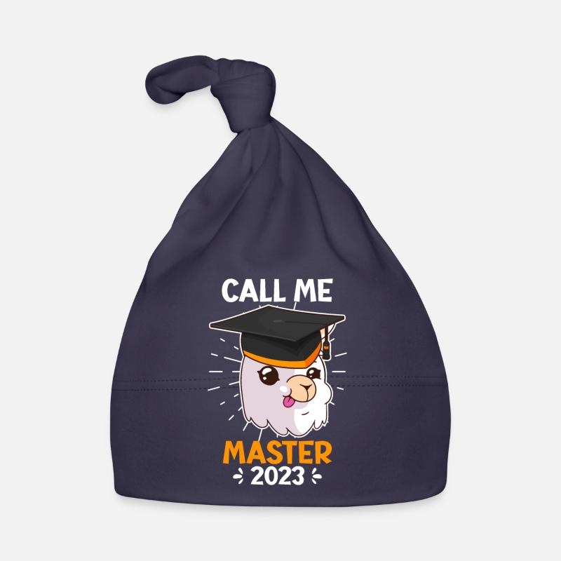 Master 2023 Studiumabschluss - Baby Bio-Mütze - Navy
