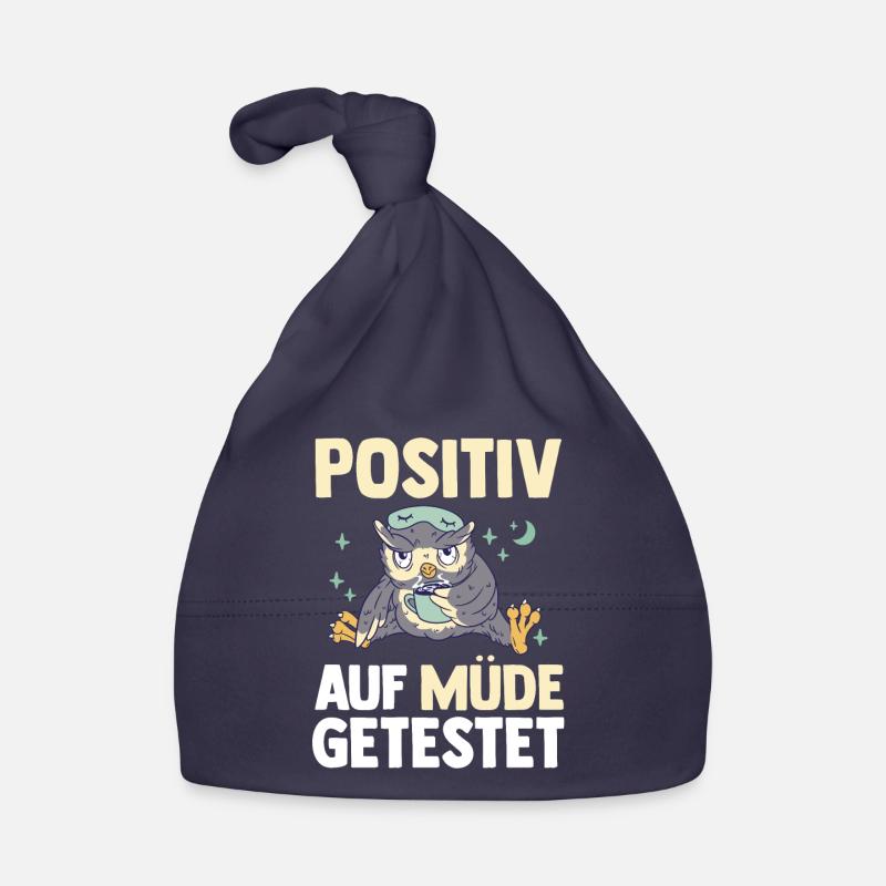 Positiv Auf Müde Getestet Eule Baby Bio-Mütze