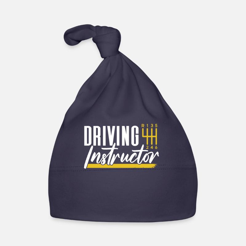 Driving instructor Driving school Learner driving lesson - Organic Baby Cap - navy