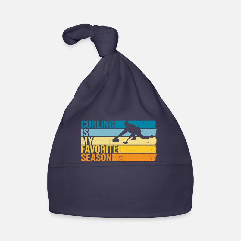 Le curling est ma saison préférée Bonnet bio Bébé