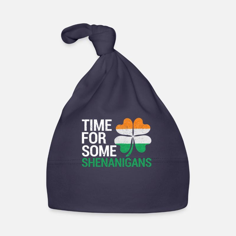 Time for some Shenanigans St. Patrick's Day Organic Baby Cap