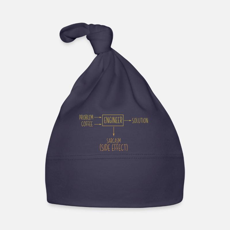 Ingénieur Problème Solution Sarcasme Effet Secondaire Cool Bonnet bio Bébé