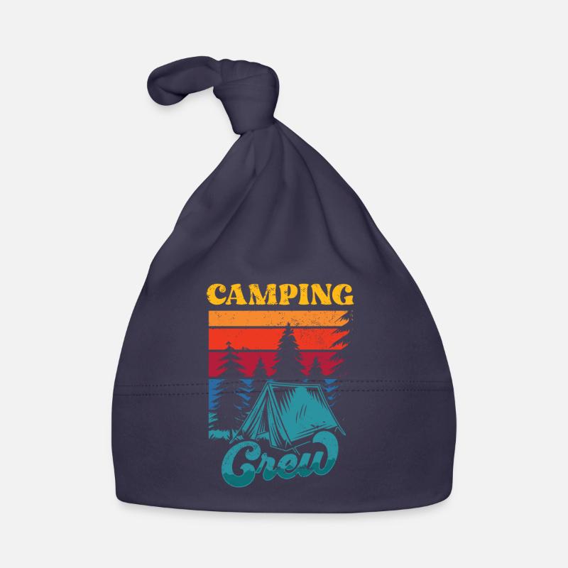 Camping Team Camp Camping Camper Campsite Organic Baby Cap