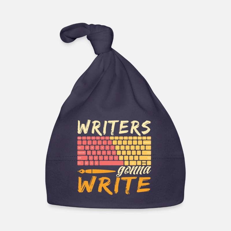 Book Author - Writers Gonna Write Baby Bio-Mütze