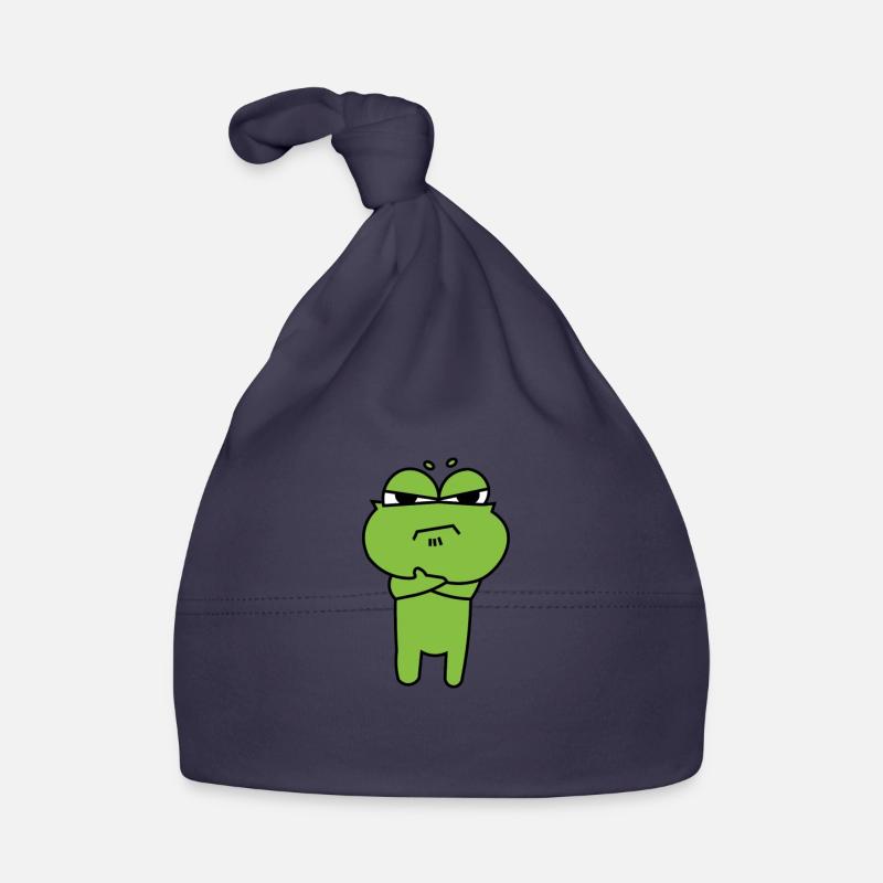 Frog Comic Drawing Funny Organic Baby Cap