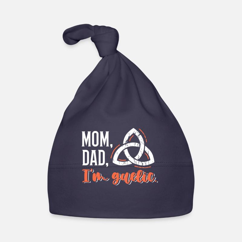 Mama, Papa, Ich Bin Gälisch Baby Bio-Mütze
