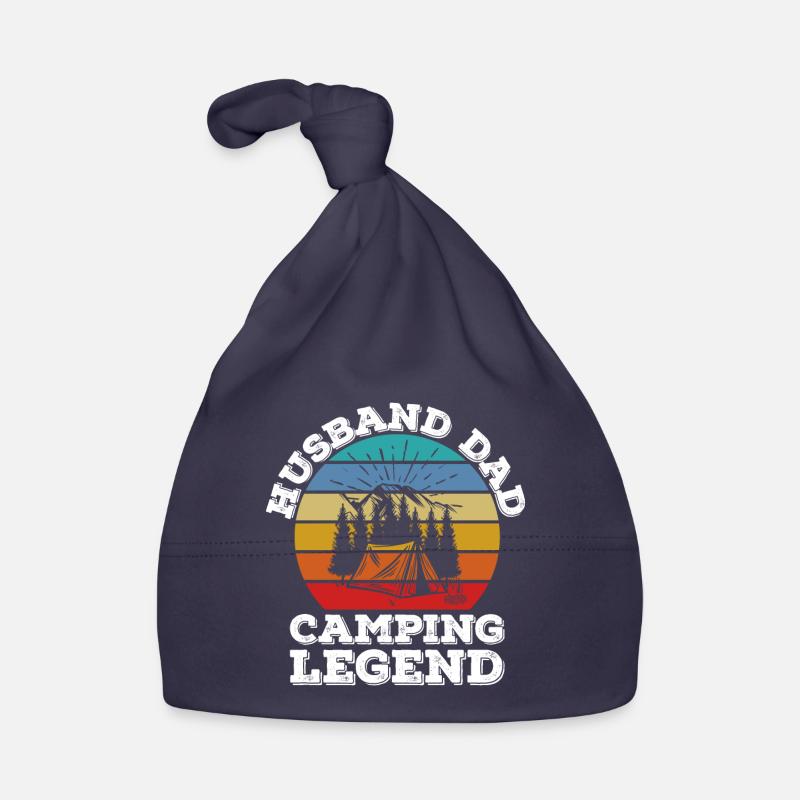 Husband Dad Camping Legend Baby Bio-Mütze