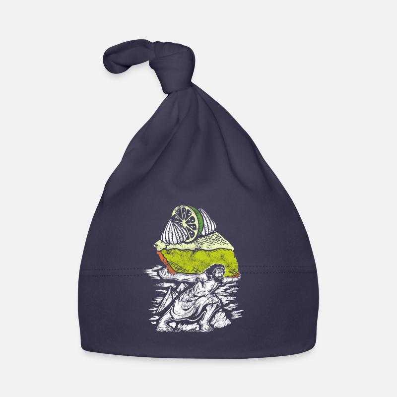 Funny Lemon Cake Design Organic Baby Cap