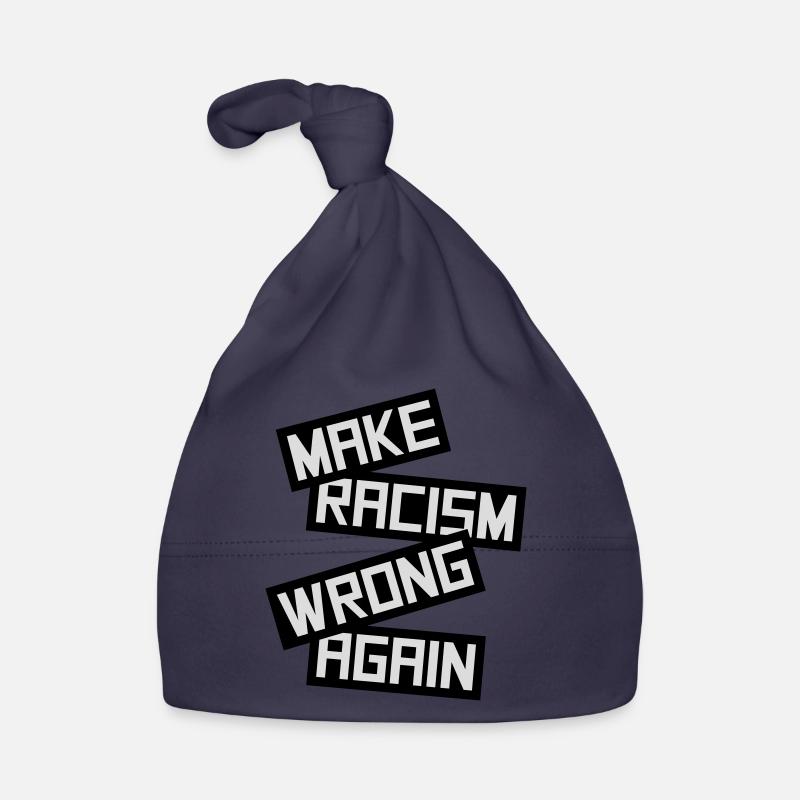 make racism wrong again Baby Bio-Mütze