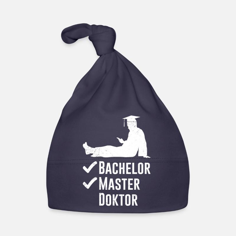 Checkliste Bachelor Master Doktor Abschluss Baby Bio-Mütze