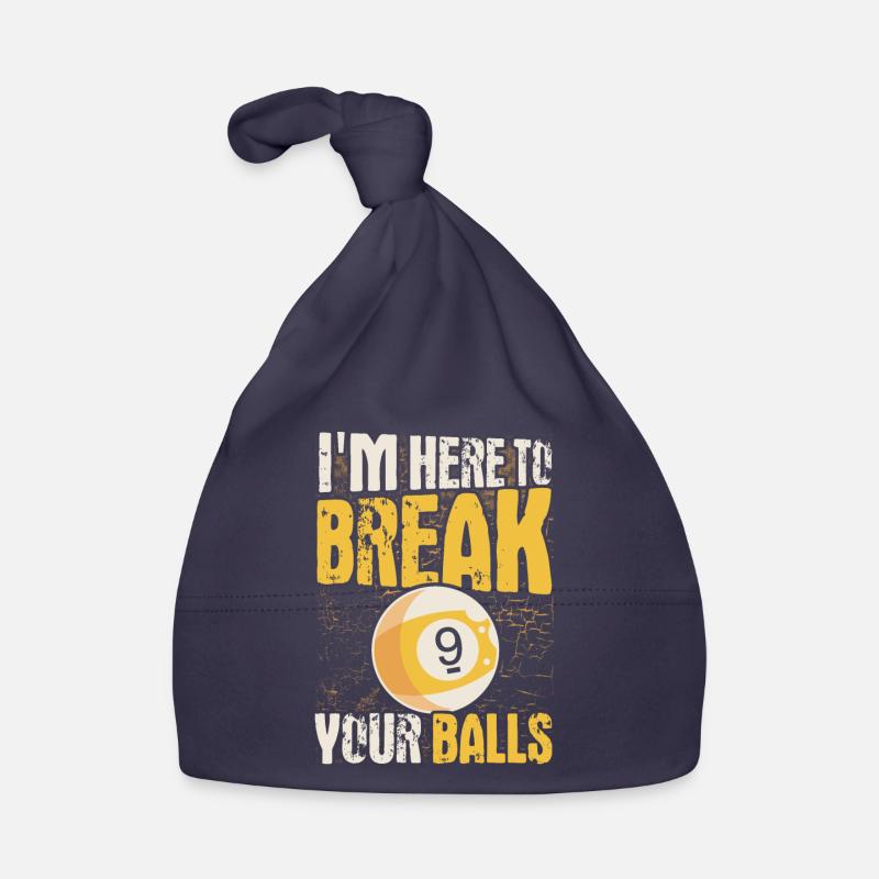 Billiard Gift Idea Billiard Player Pool Snooker Organic Baby Cap