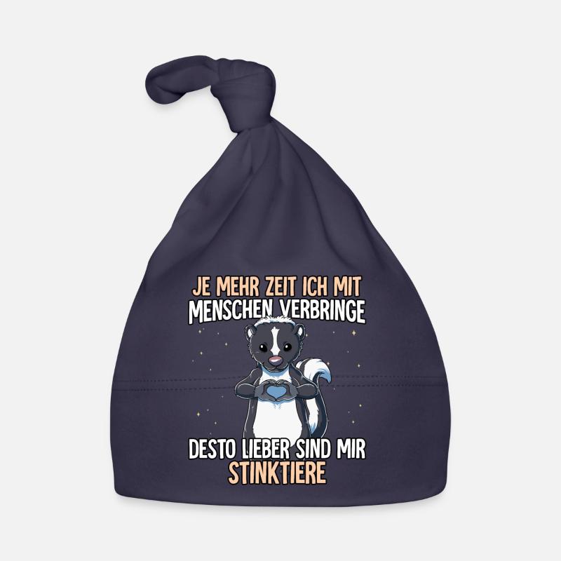 Stinktier Baby Bio-Mütze