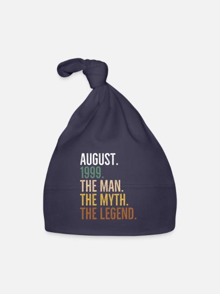 August 1999 The Man The Myth The Legend - Organic Baby Cap - navy - Front