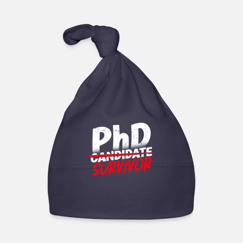Ph.D. Survivor PhD Student Philosophy PhD Organic Baby Cap