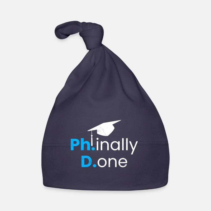 Phinished Done Finally Finished Ph.D Ph.D Degree Organic Baby Cap
