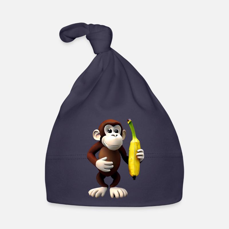 Bananen Affe Baby Bio-Mütze