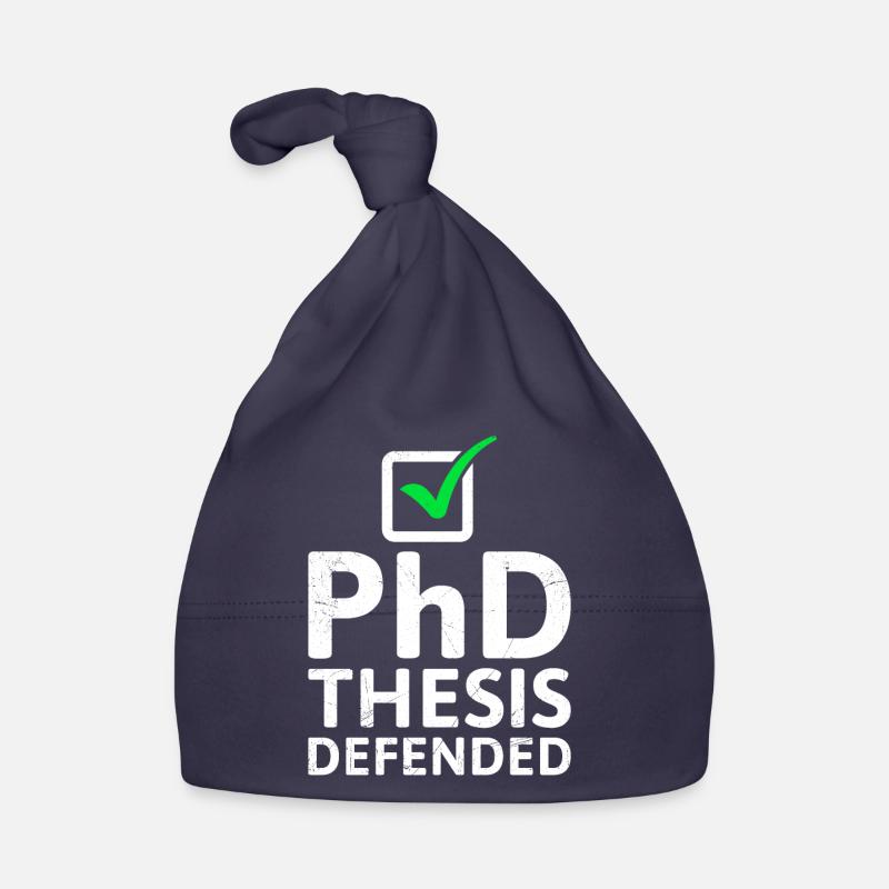 Dissertation defends Ph.D doctorate title Organic Baby Cap