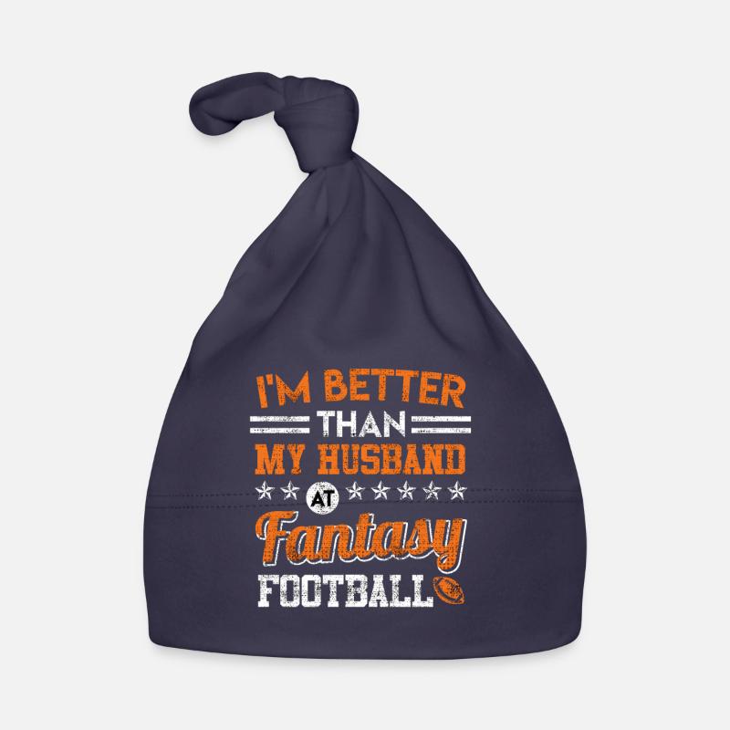Mieux que mon mari dans le football de Fanatsy Bonnet bio Bébé