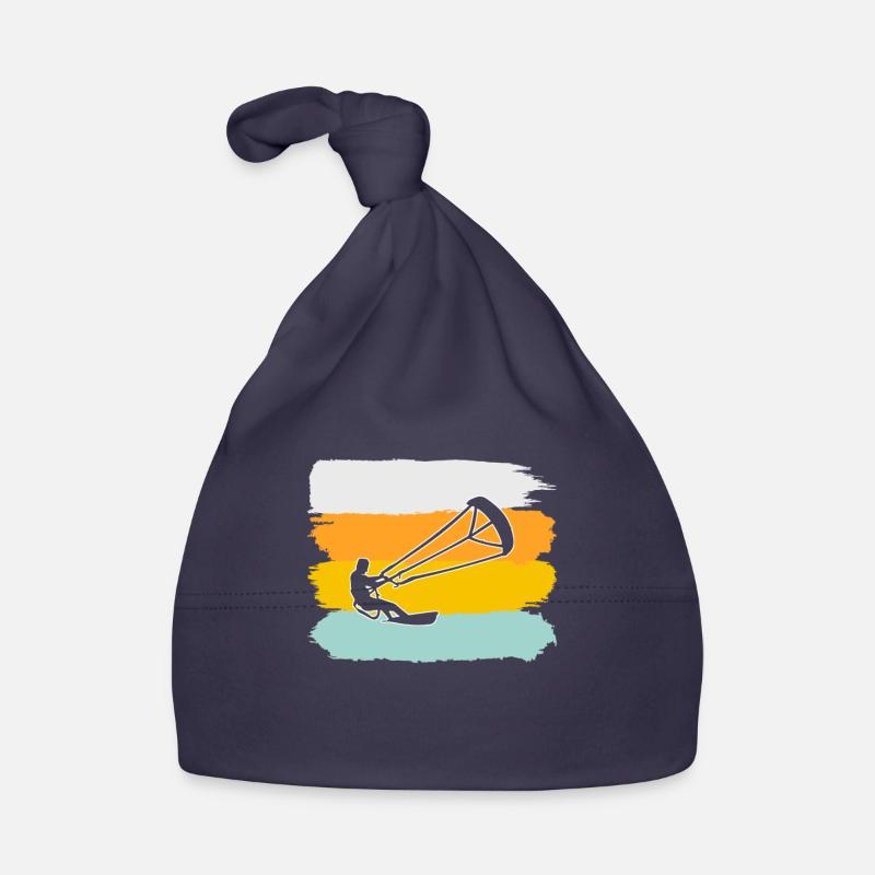 Kite Surfing Retro Organic Baby Cap