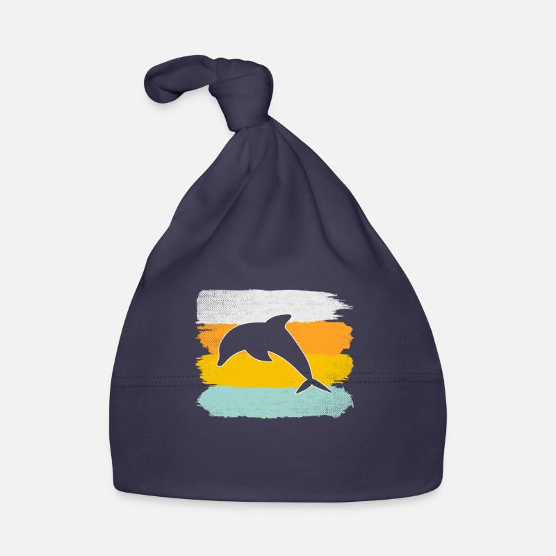 Dolphin Retro Organic Baby Cap