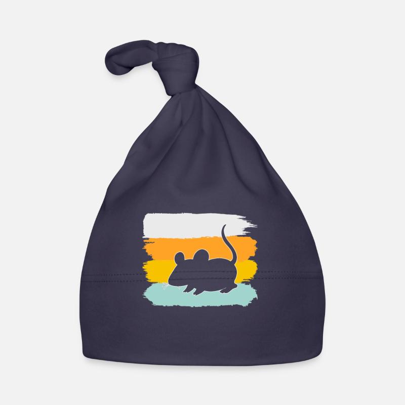 Mouse Retro Organic Baby Cap