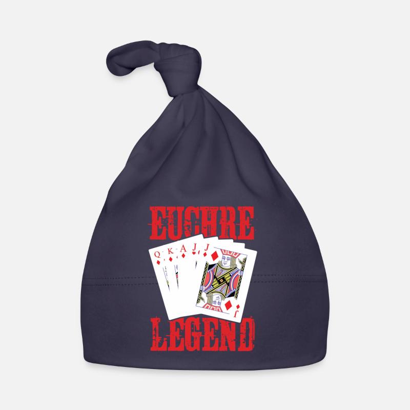 Euchre Legend Euchre Jeu de cartes Euchre Bonnet bio Bébé