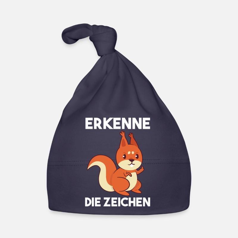 Erkenne Die Zeichen Eichhörnchen Baby Bio-Mütze