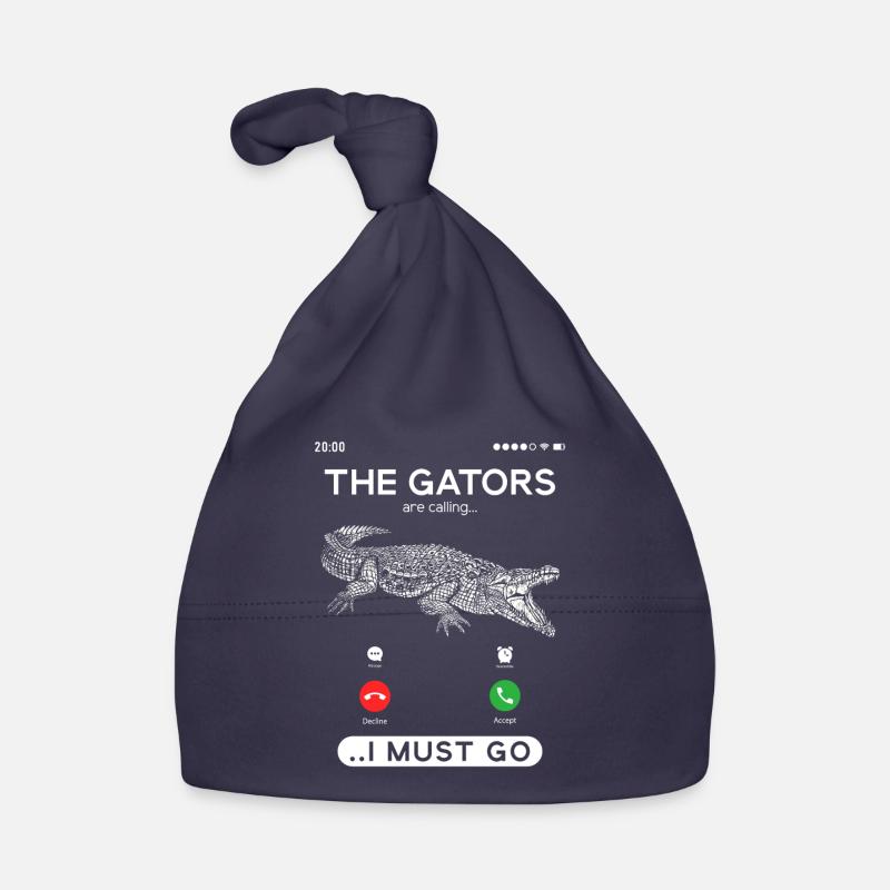 Alligator Hunter, Gators Are Calling, Funny Gator Organic Baby Cap