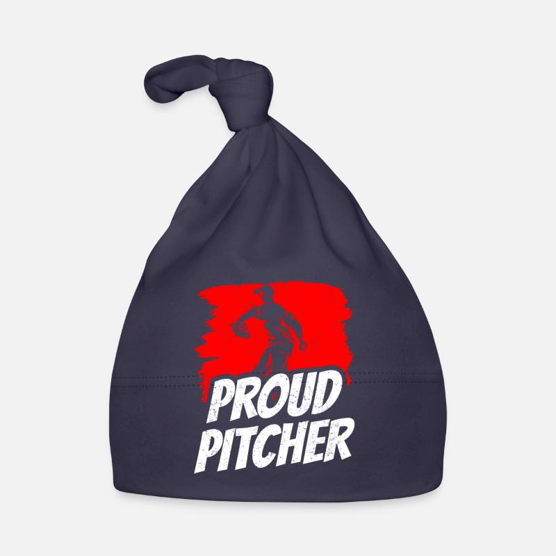 Proud Baseball Pitcher Player Thrower Hobby Organic Baby Cap