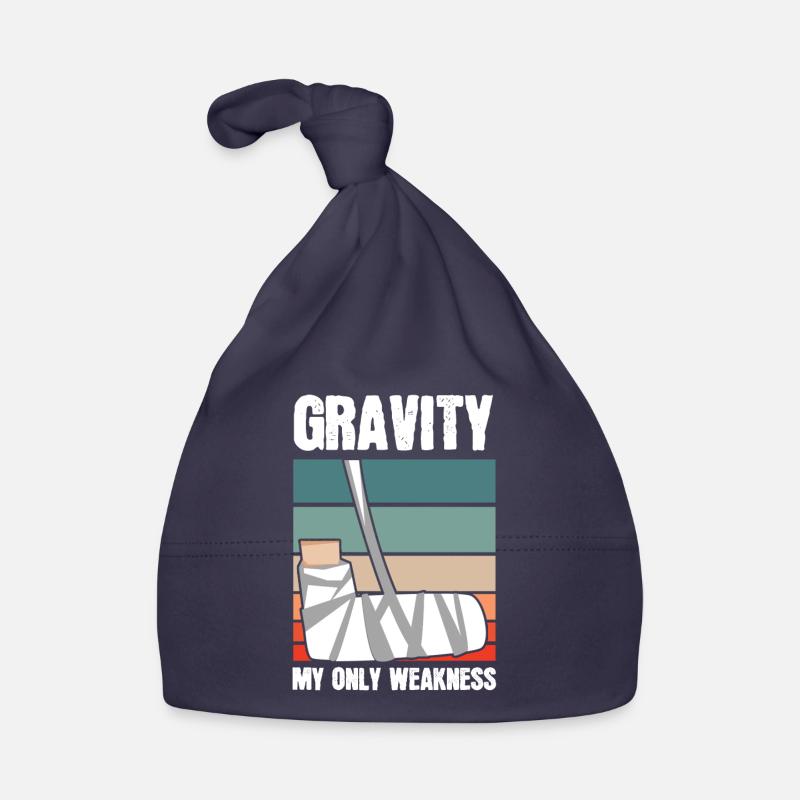 Gravity My Only Weakness Bones Organic Baby Cap