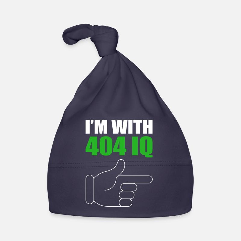 Sono con Stupid 404 Error Programmer Coding - Cappellino ecologico per neonato - blu scuro