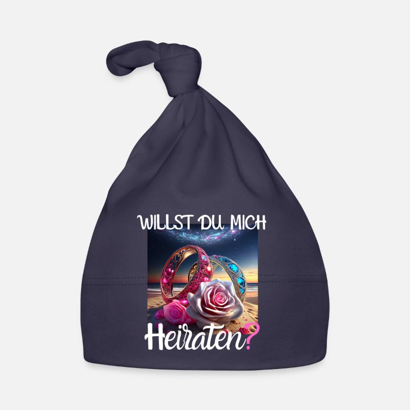 Heiratsantrag für Hochzeit oder Verlobung - Baby Bio-Mütze