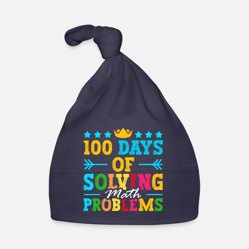 100 days to solve math problems Organic Baby Cap