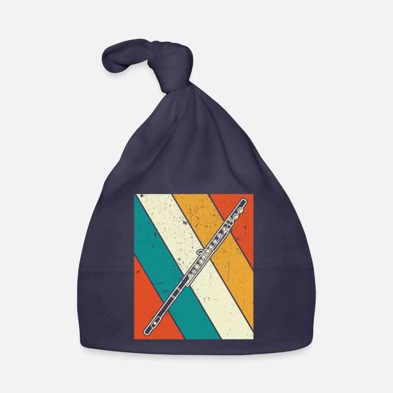 Querflöte Querflötenspieler Querflötist Baby Bio-Mütze