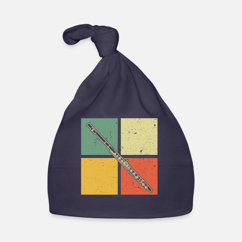 Querflöte Querflötenspieler Querflötist Baby Bio-Mütze