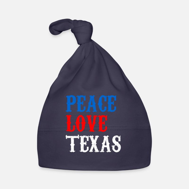 Peace Love Texas Pride Texas Texans Organic Baby Cap